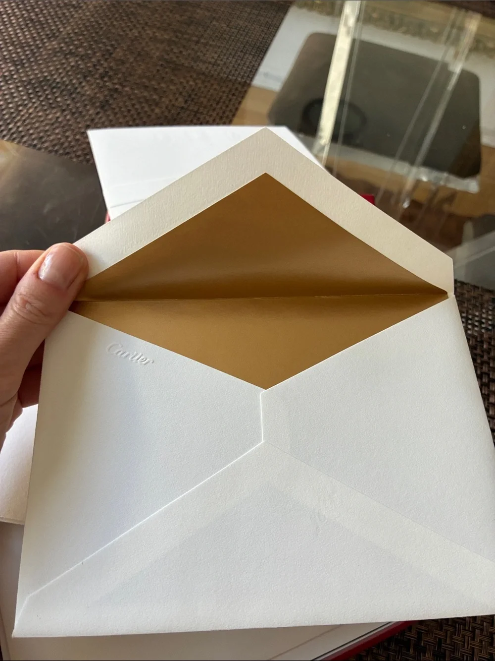 Cartier 10 piece stationary noted envelopes